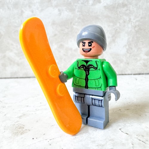 Lego town city - city, snowboarder