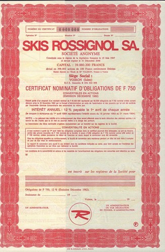 Sci rossignol voiron france - sci,